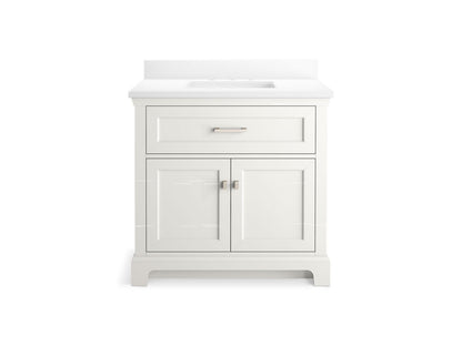 KOHLER K-29261-BD1 Charlemont 36" bathroom vanity cabinet with sink and quartz top