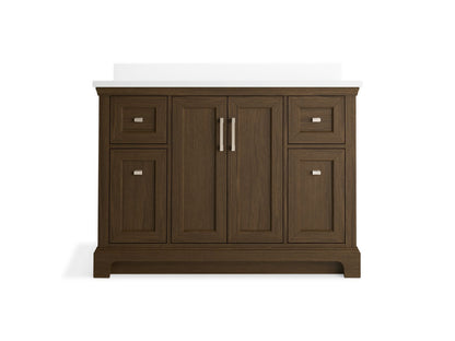 KOHLER K-29262-BD1 Charlemont 48" bathroom vanity cabinet with sink and quartz top