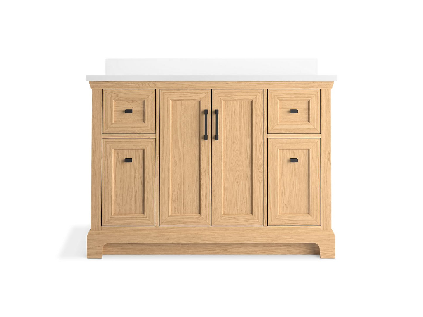 KOHLER K-29262-BD1 Charlemont 48" bathroom vanity cabinet with sink and quartz top