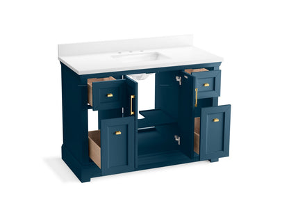 KOHLER K-29262-BD1 Charlemont 48" bathroom vanity cabinet with sink and quartz top