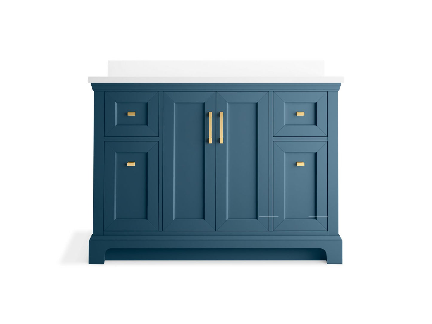 KOHLER K-29262-BD1 Charlemont 48" bathroom vanity cabinet with sink and quartz top