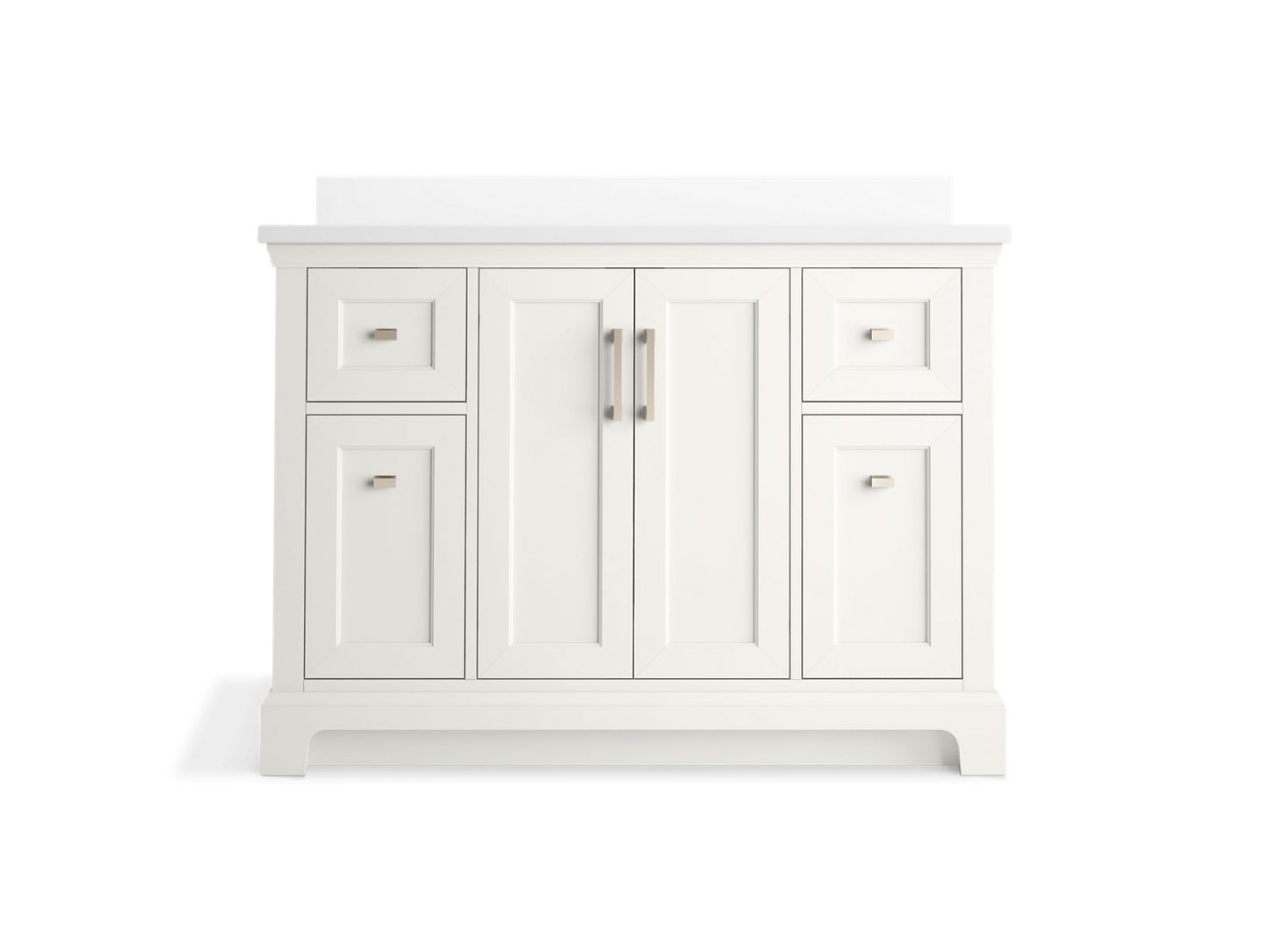 KOHLER K-29262-BD1 Charlemont 48" bathroom vanity cabinet with sink and quartz top