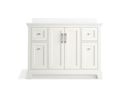 KOHLER K-29262-BD1 Charlemont 48" bathroom vanity cabinet with sink and quartz top