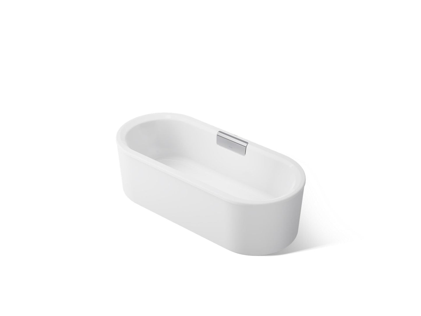KOHLER K-29325-0 Volute 63" x 28-3/8" freestanding bath with shroud