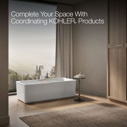 KOHLER K-29327-0 Volute 63" x 28-3/8" freestanding bath with shroud