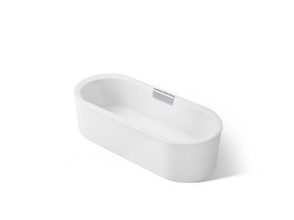 KOHLER K-29329-0 Volute 70-7/8" x 30-3/8" freestanding bath with shroud