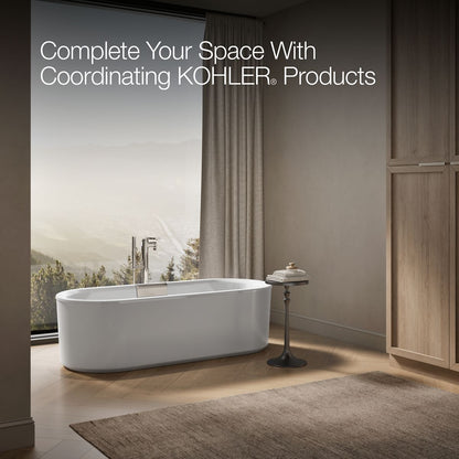 KOHLER K-29329-0 Volute 70-7/8" x 30-3/8" freestanding bath with shroud