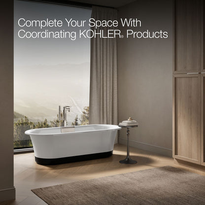 KOHLER K-29330-0B7 Volute 70-7/8" x 30-3/8" freestanding bath with base