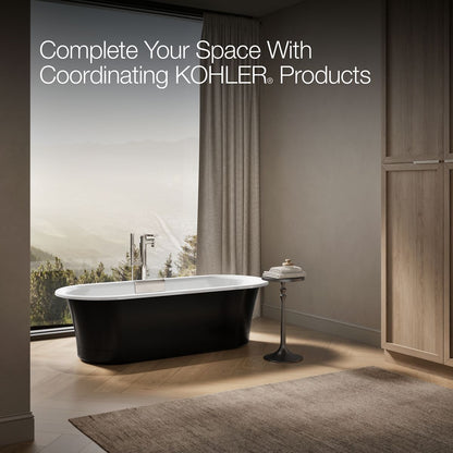 KOHLER K-29330-P5 Volute 70-7/8" x 30-3/8" freestanding bath with base