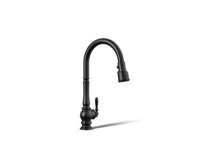 KOHLER K-29709 Artifacts Touchless pull-down kitchen sink faucet with three-function sprayhead