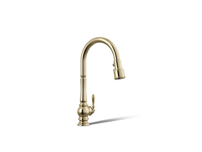 KOHLER K-29709 Artifacts Touchless pull-down kitchen sink faucet with three-function sprayhead