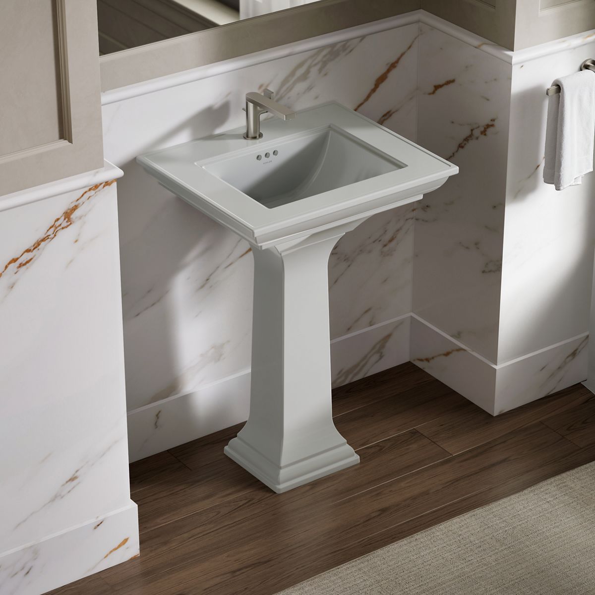 KOHLER K-29999-1 Memoirs Stately 25" pedestal/console table bathroom sink