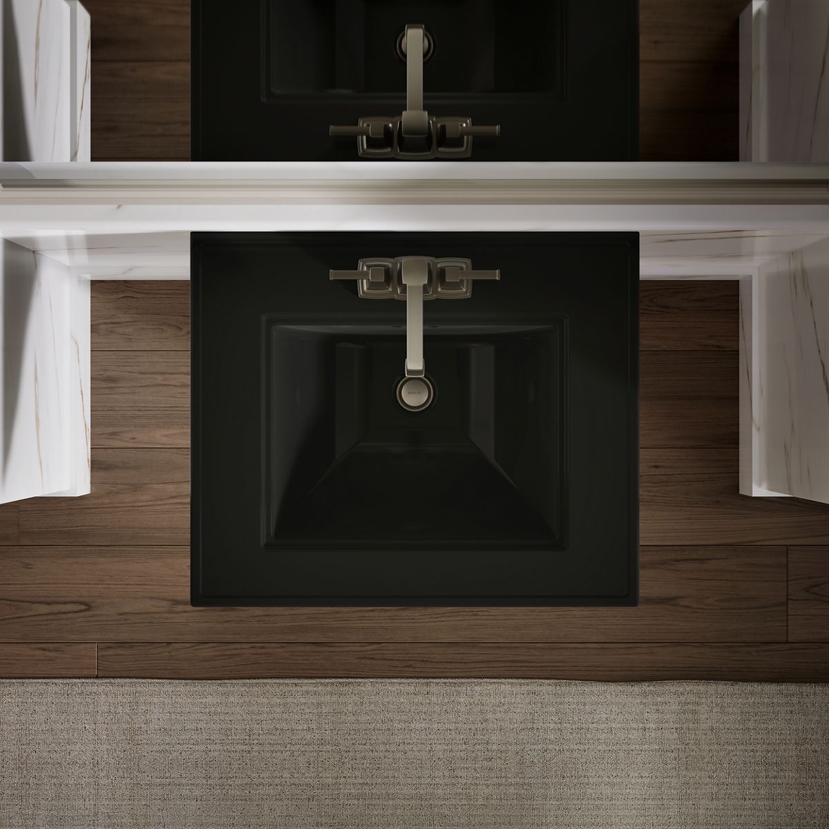 KOHLER K-29999-4 Memoirs Stately 25" pedestal/console table bathroom sink