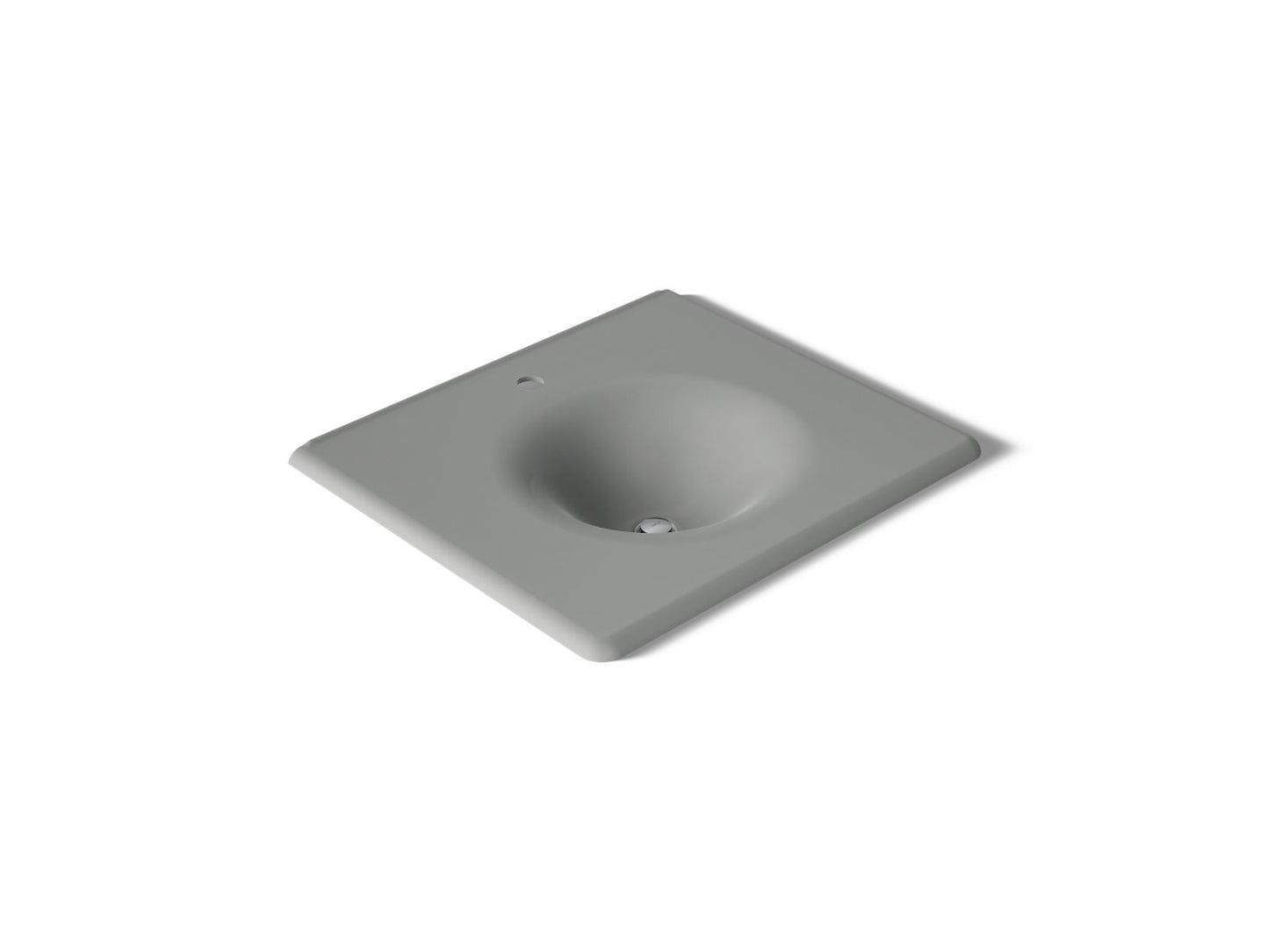 KOHLER Iron/Impressions 25" Enameled cast iron vanity top with integrated round sink