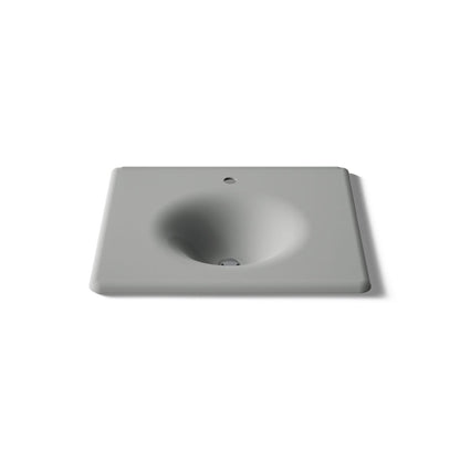 KOHLER Iron/Impressions 25" Enameled cast iron vanity top with integrated round sink