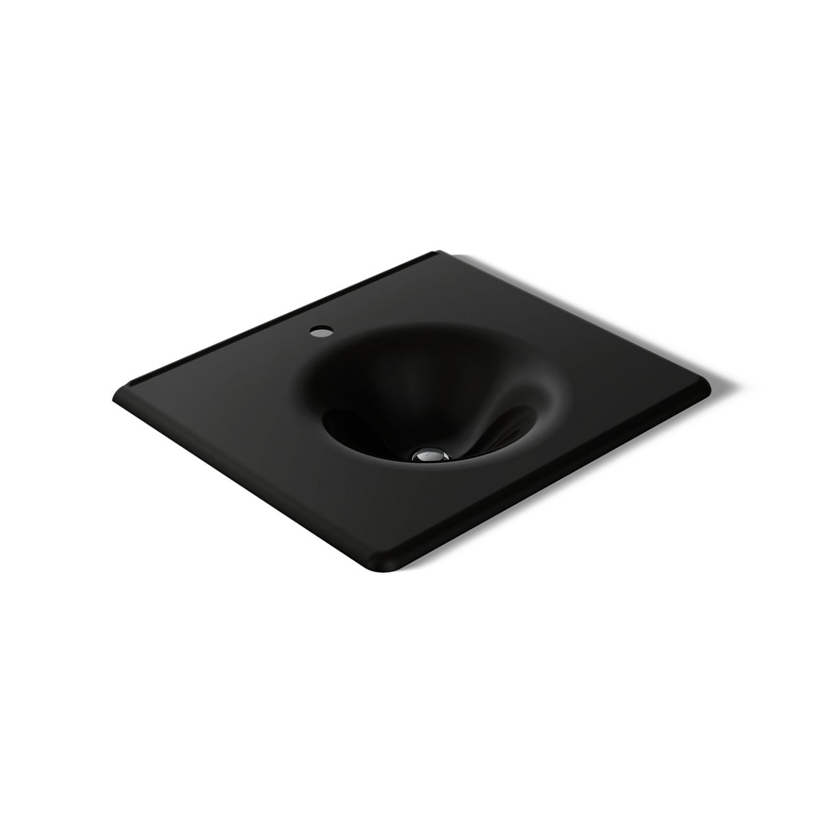 KOHLER Iron/Impressions 25" Enameled cast iron vanity top with integrated round sink