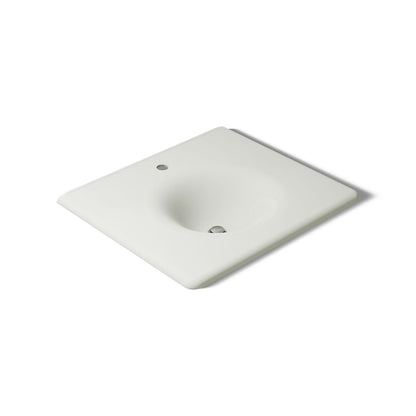 KOHLER Iron/Impressions 25" Enameled cast iron vanity top with integrated round sink