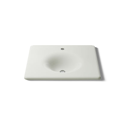 KOHLER Iron/Impressions 25" Enameled cast iron vanity top with integrated round sink