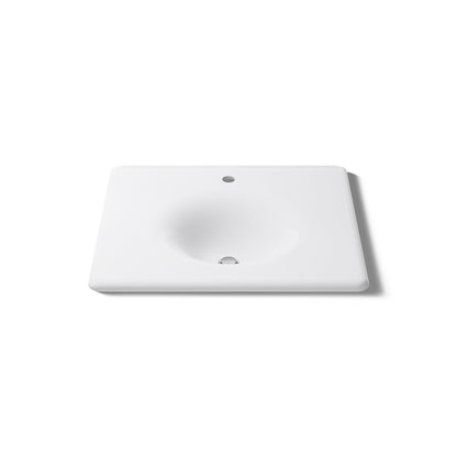 KOHLER Iron/Impressions 25" Enameled cast iron vanity top with integrated round sink