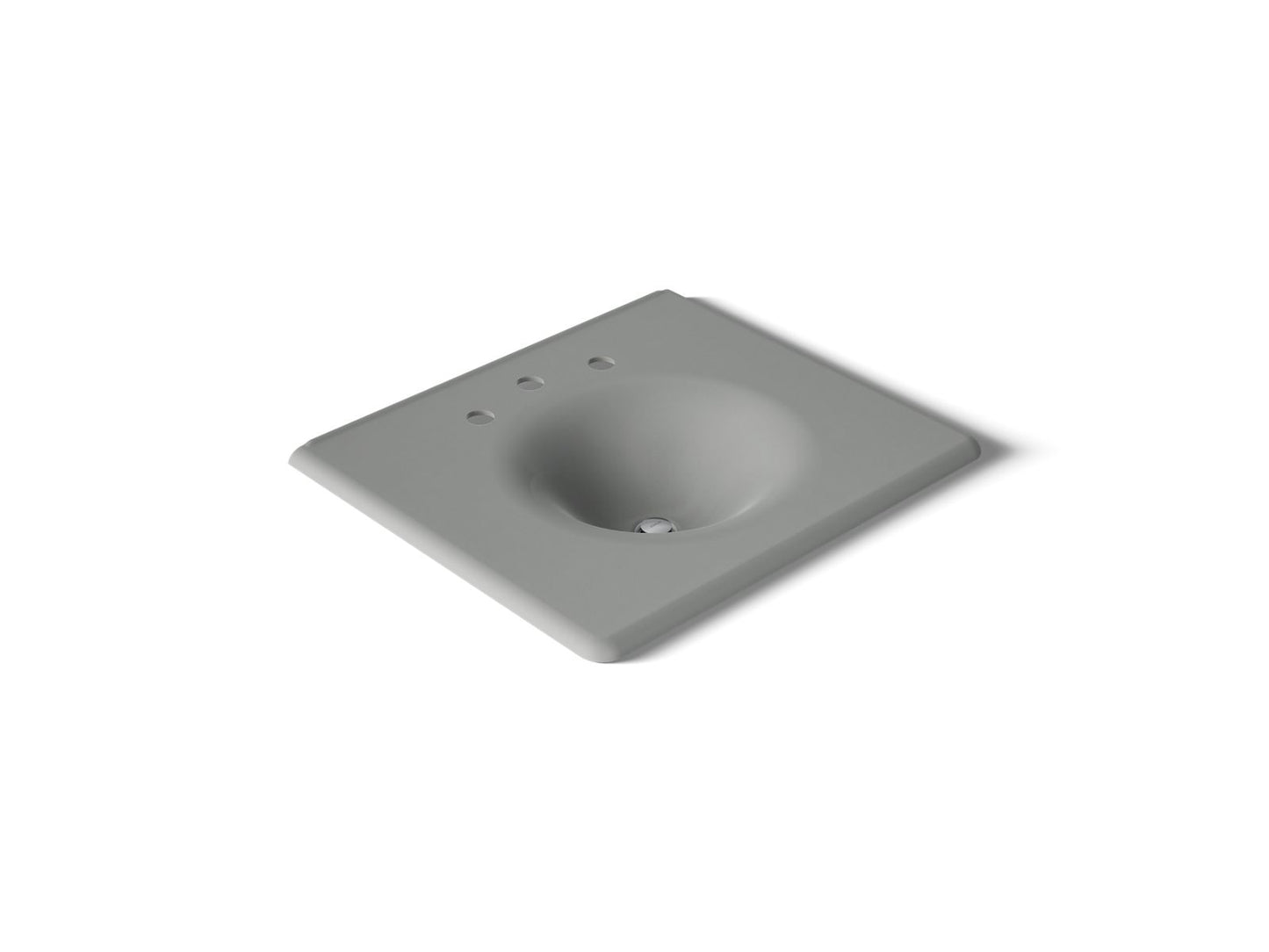 KOHLER Iron/Impressions 25" Enameled cast iron vanity top with integrated round sink