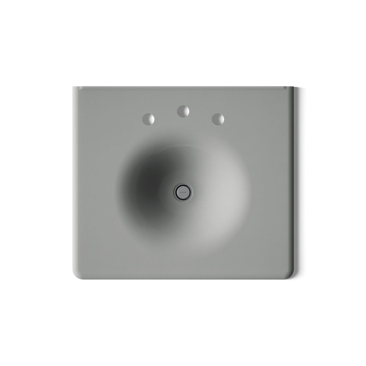 KOHLER Iron/Impressions 25" Enameled cast iron vanity top with integrated round sink