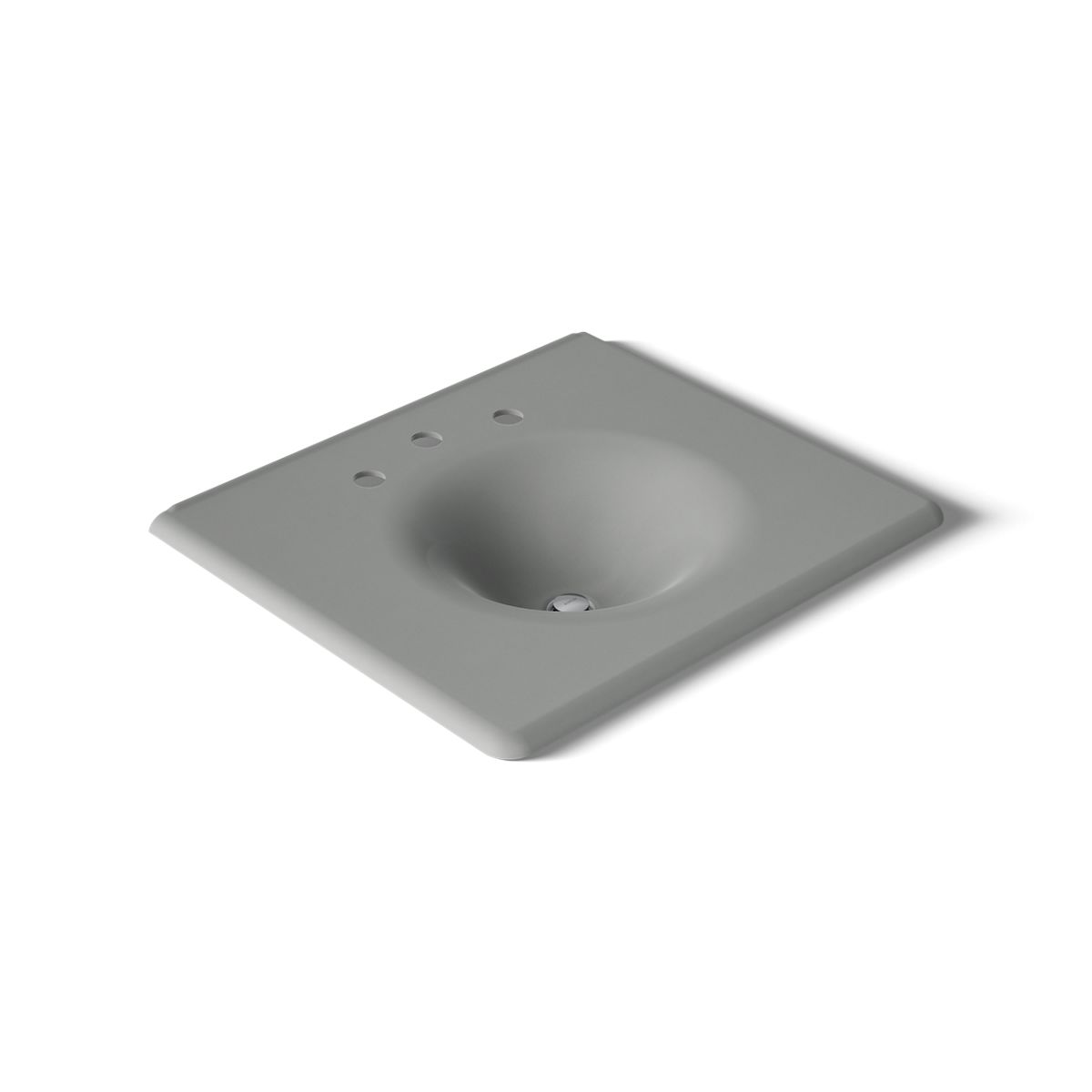 KOHLER Iron/Impressions 25" Enameled cast iron vanity top with integrated round sink