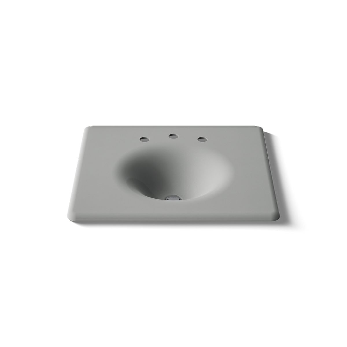 KOHLER Iron/Impressions 25" Enameled cast iron vanity top with integrated round sink