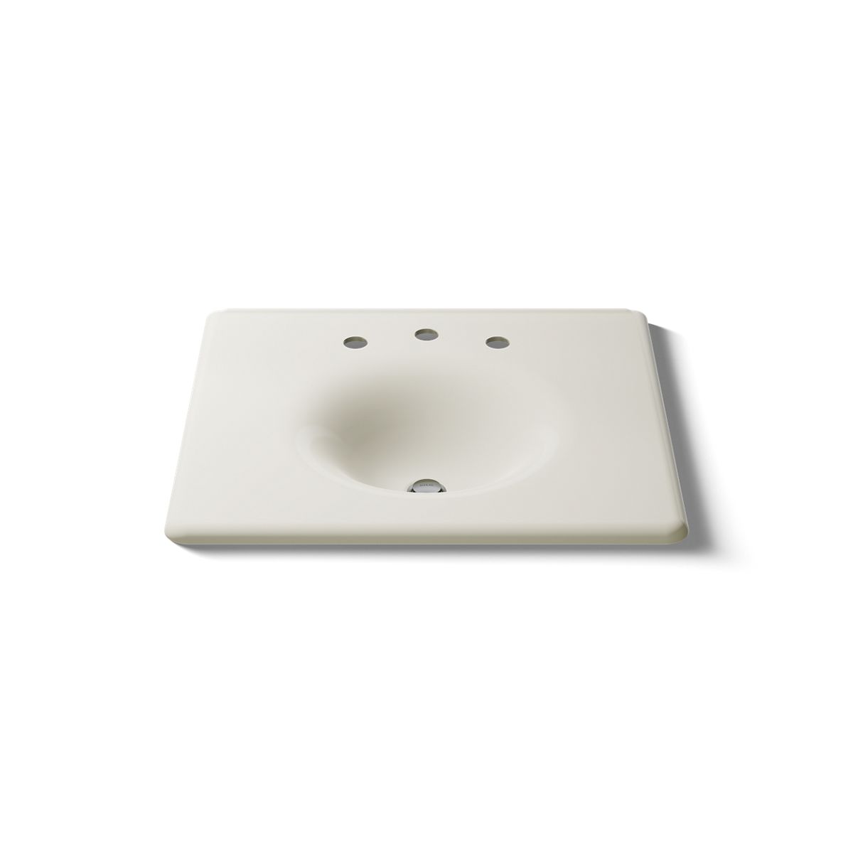 KOHLER Iron/Impressions 25" Enameled cast iron vanity top with integrated round sink