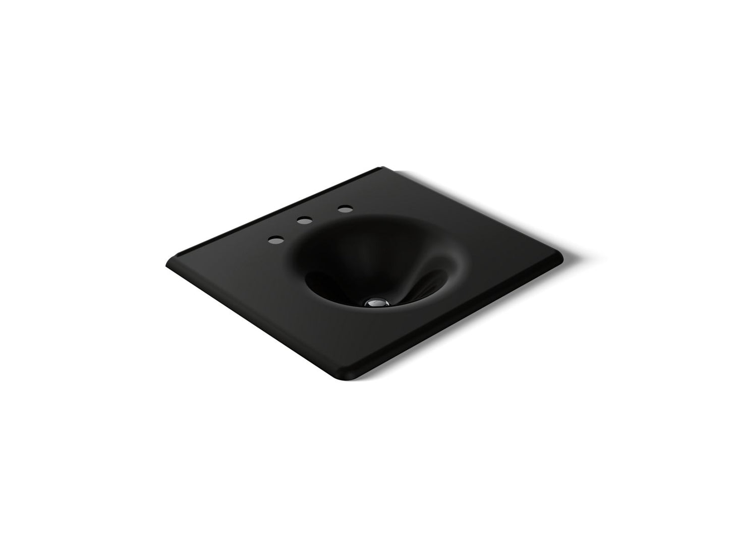 KOHLER Iron/Impressions 25" Enameled cast iron vanity top with integrated round sink
