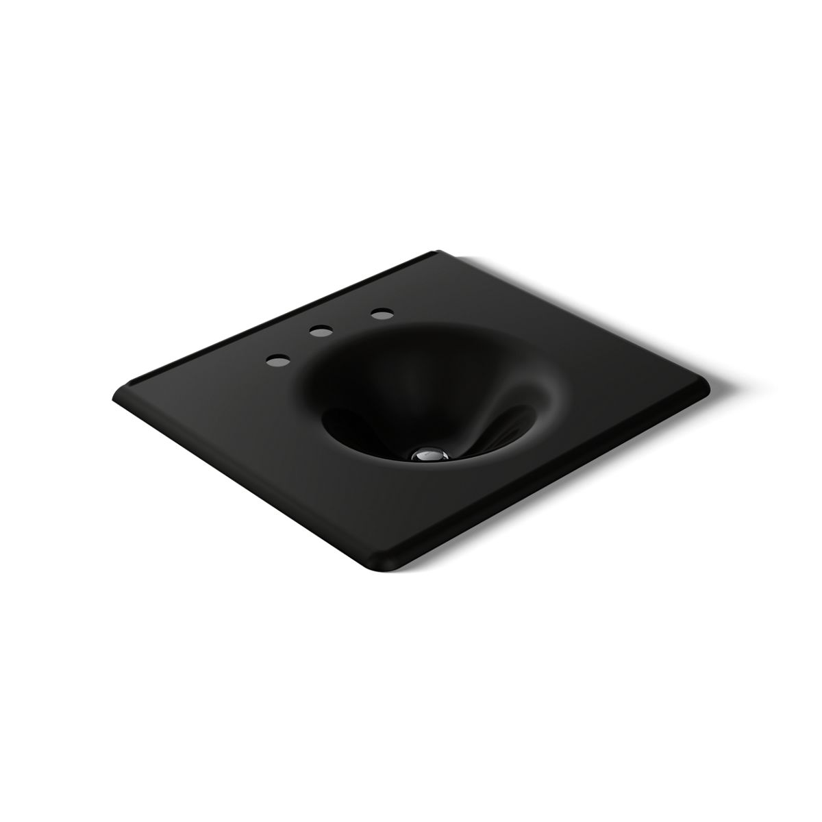 KOHLER Iron/Impressions 25" Enameled cast iron vanity top with integrated round sink