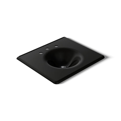 KOHLER Iron/Impressions 25" Enameled cast iron vanity top with integrated round sink