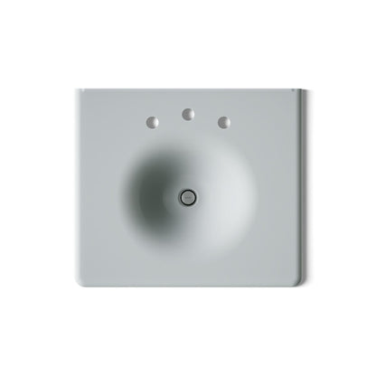 KOHLER Iron/Impressions 25" Enameled cast iron vanity top with integrated round sink