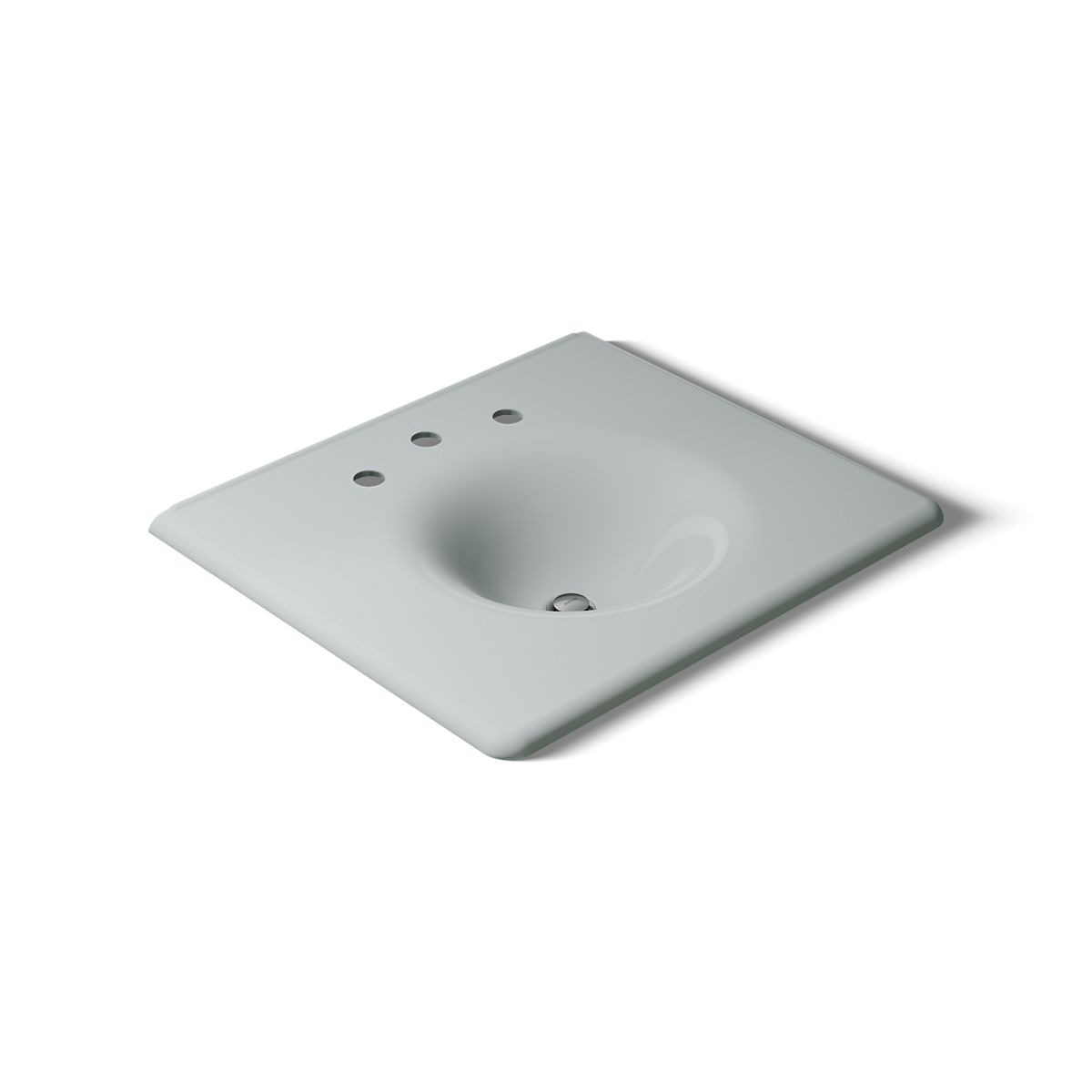 KOHLER Iron/Impressions 25" Enameled cast iron vanity top with integrated round sink