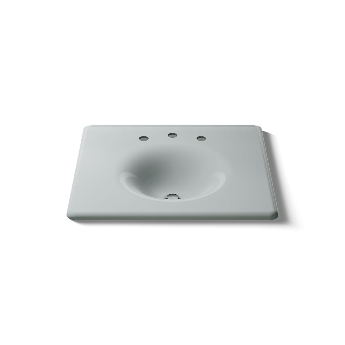 KOHLER Iron/Impressions 25" Enameled cast iron vanity top with integrated round sink