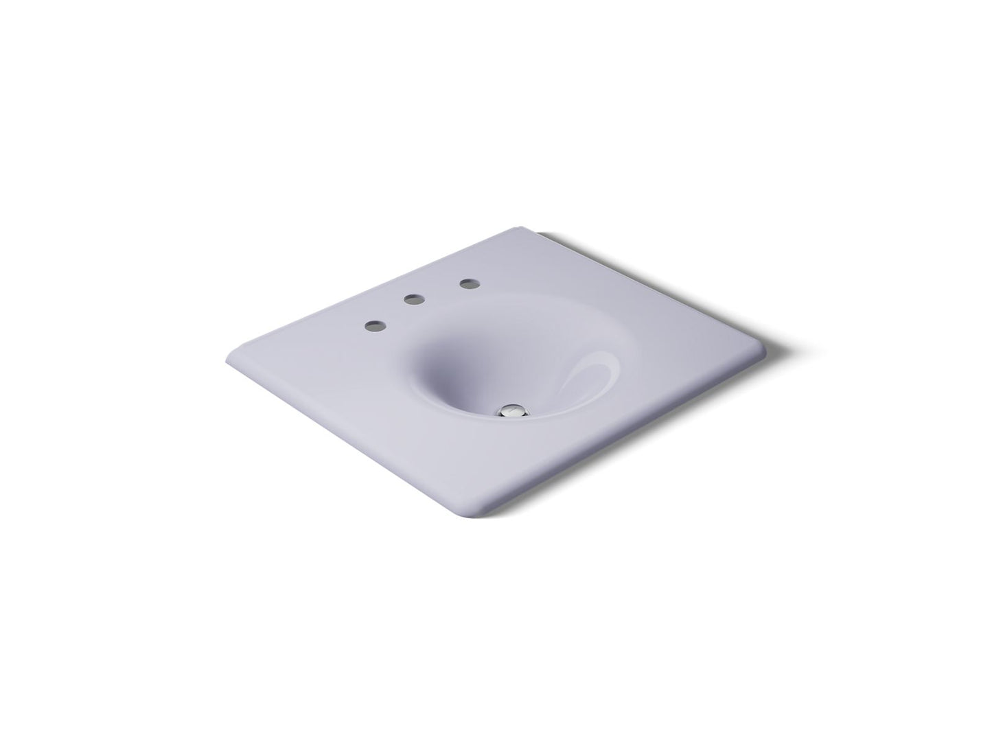 KOHLER Iron/Impressions 25" Enameled cast iron vanity top with integrated round sink