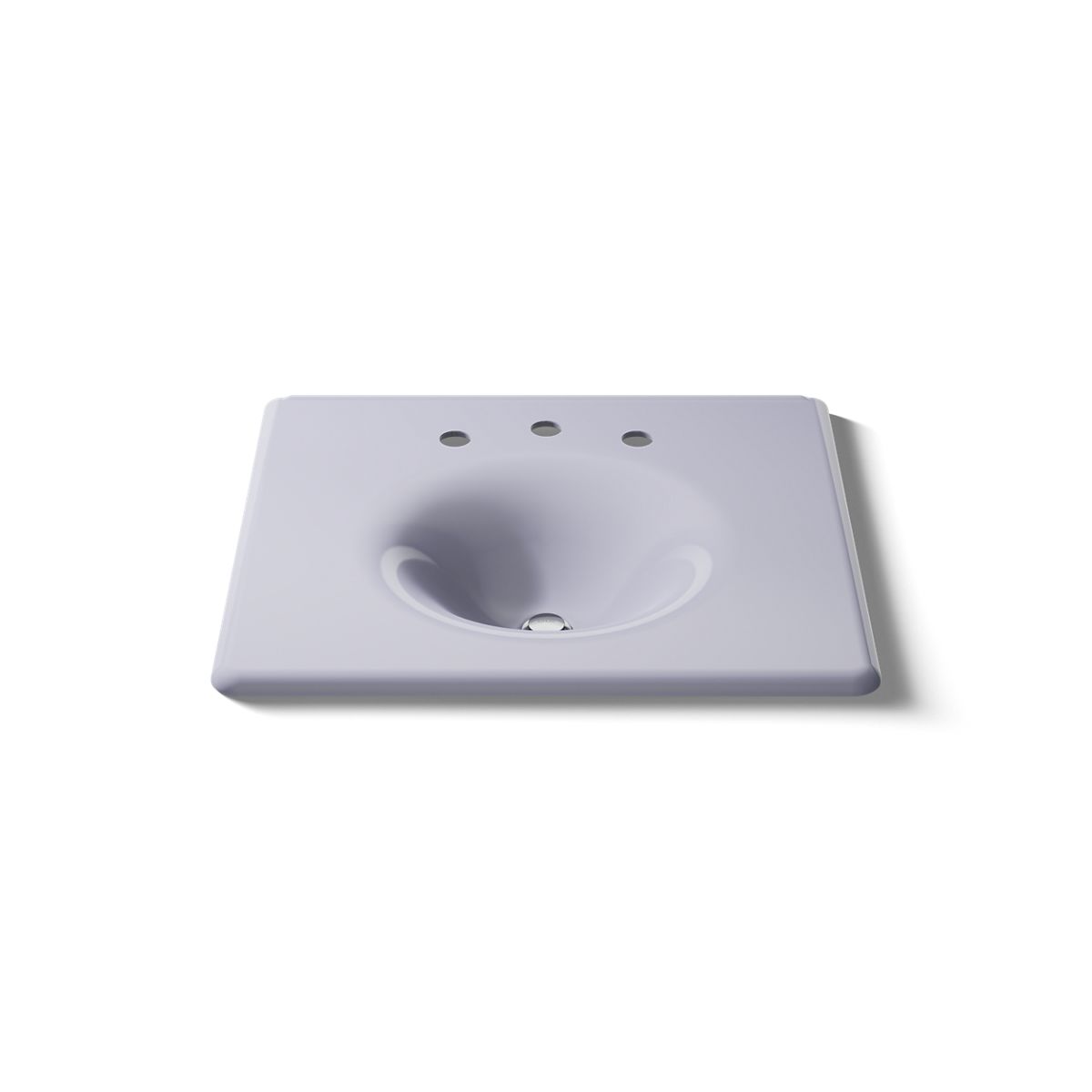 KOHLER Iron/Impressions 25" Enameled cast iron vanity top with integrated round sink