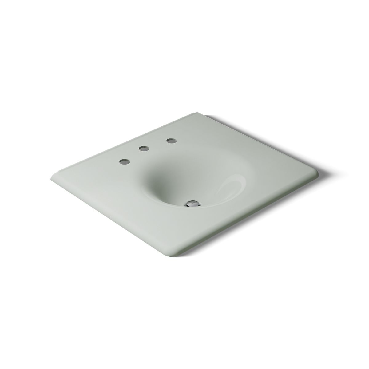 KOHLER Iron/Impressions 25" Enameled cast iron vanity top with integrated round sink