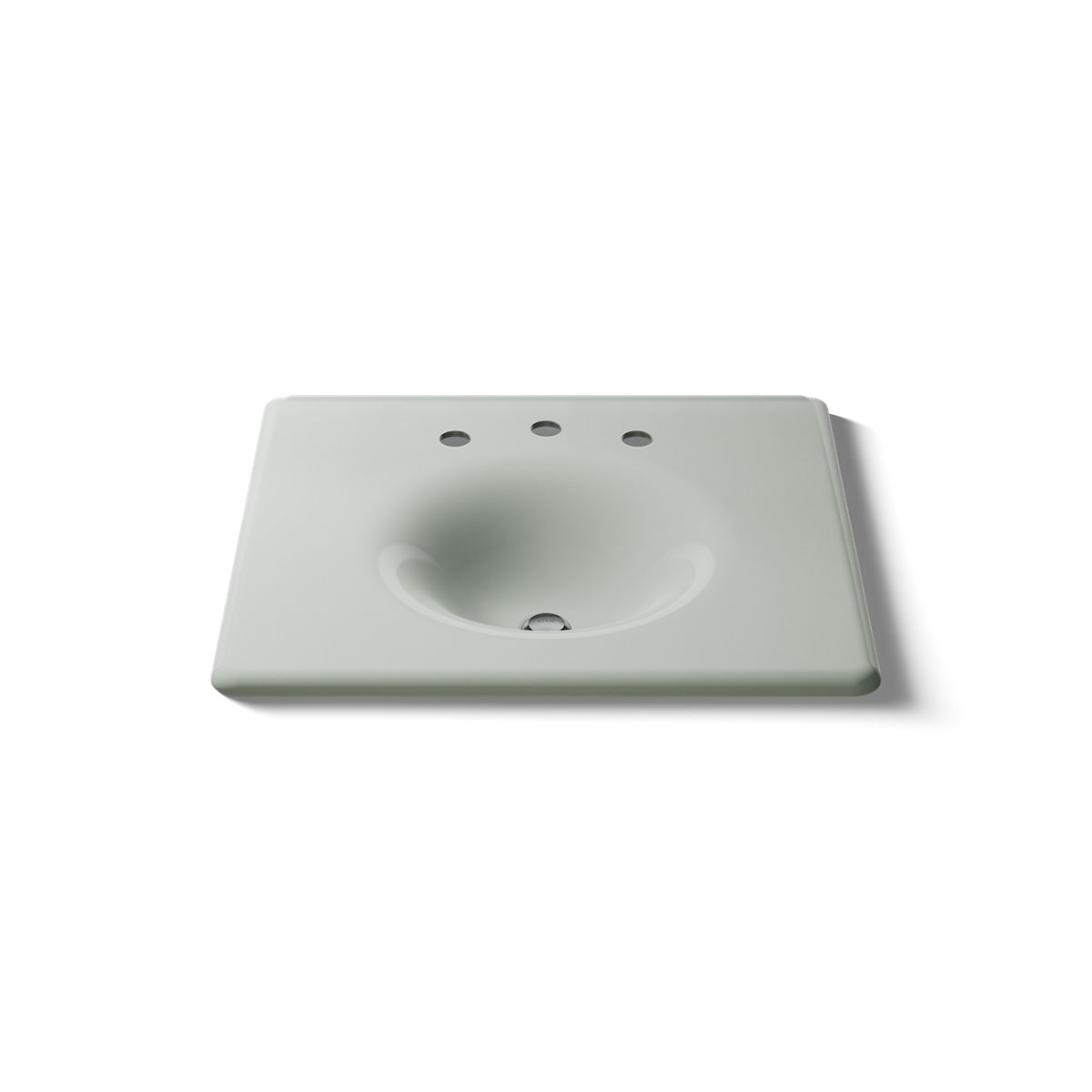 KOHLER Iron/Impressions 25" Enameled cast iron vanity top with integrated round sink