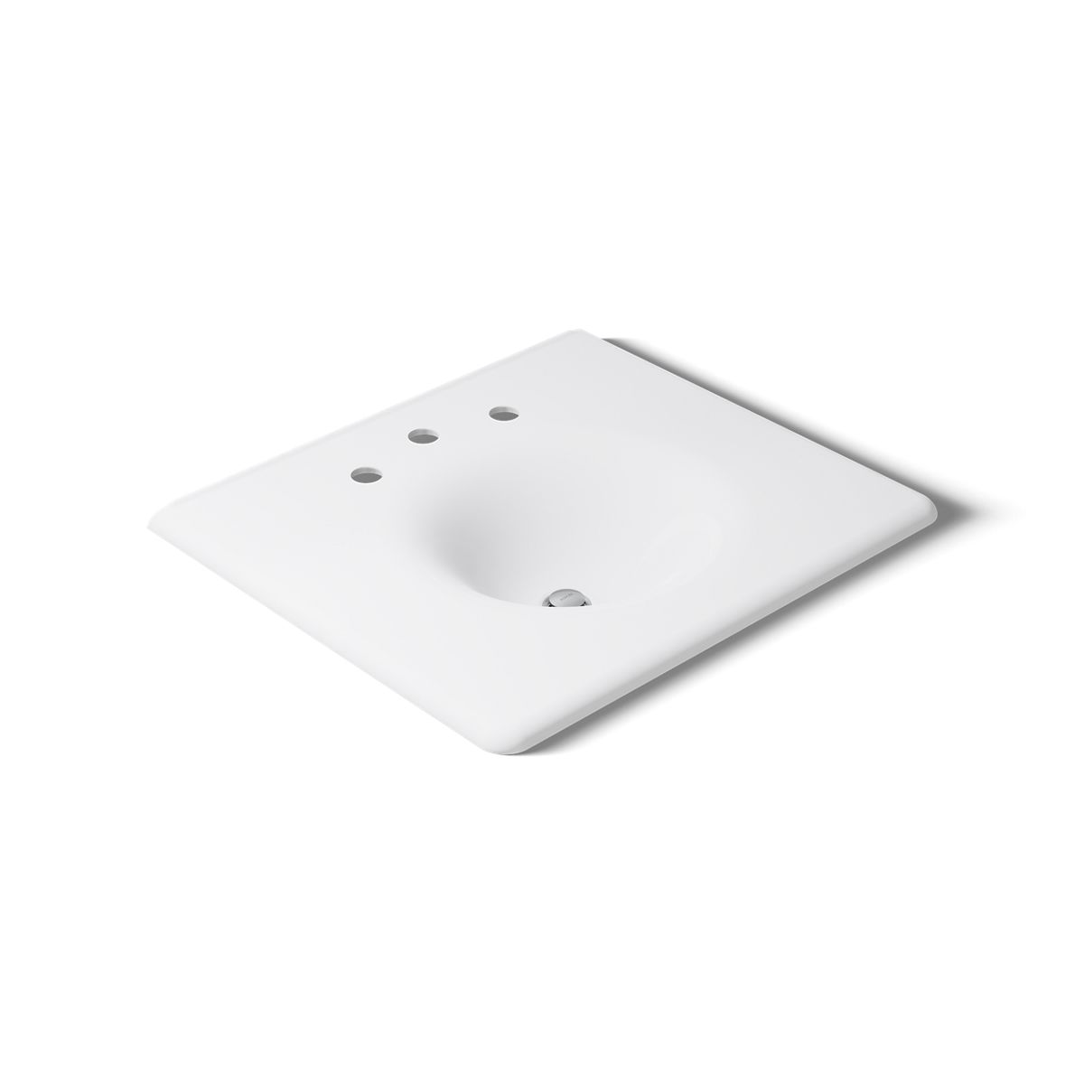 KOHLER Iron/Impressions 25" Enameled cast iron vanity top with integrated round sink