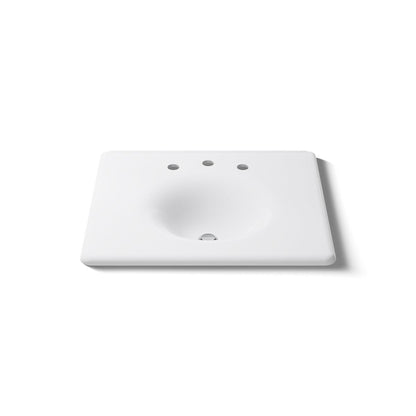 KOHLER Iron/Impressions 25" Enameled cast iron vanity top with integrated round sink