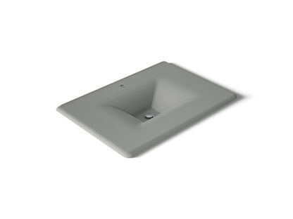 KOHLER Iron/Impressions 31" Enameled cast iron vanity top with integrated rectangular sink