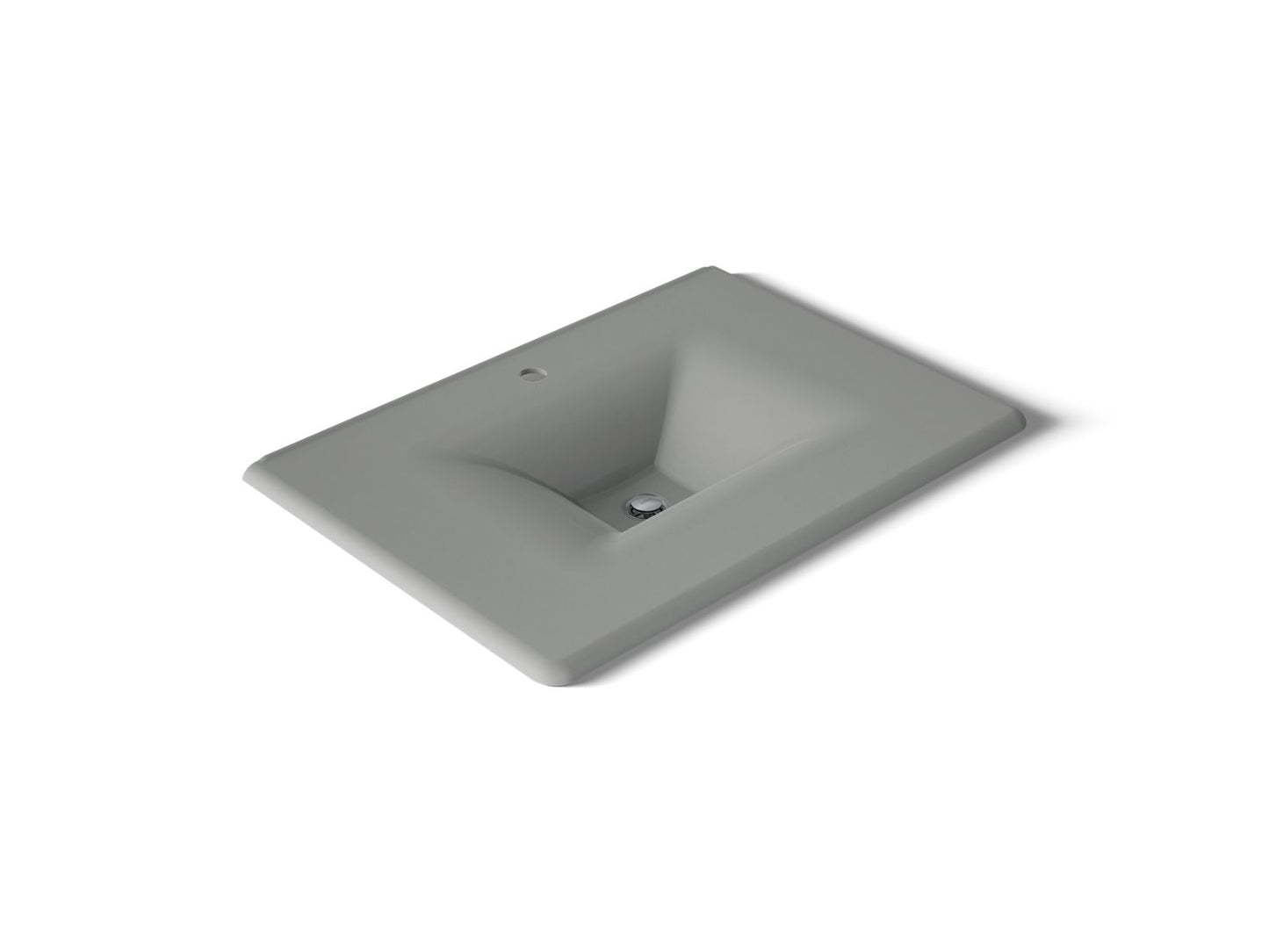 KOHLER Iron/Impressions 31" Enameled cast iron vanity top with integrated rectangular sink