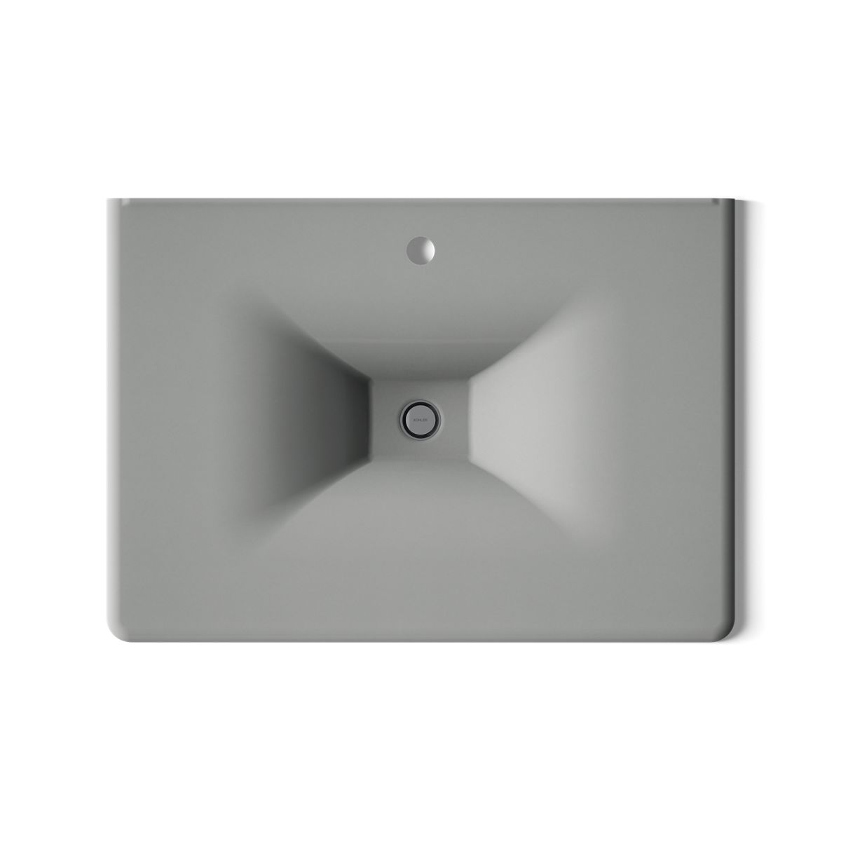 KOHLER Iron/Impressions 31" Enameled cast iron vanity top with integrated rectangular sink