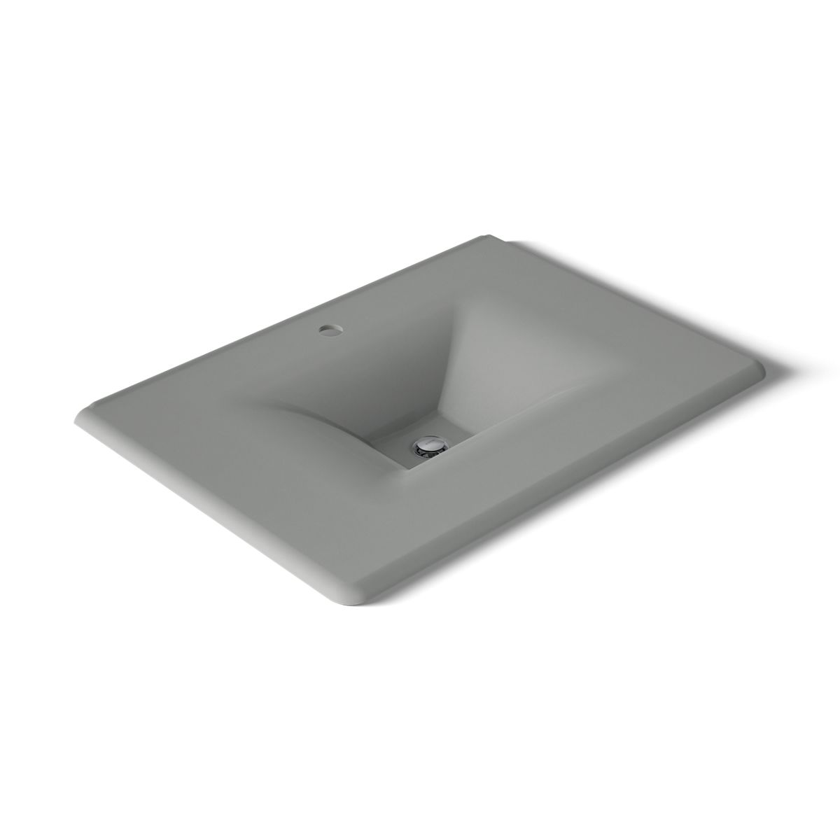 KOHLER Iron/Impressions 31" Enameled cast iron vanity top with integrated rectangular sink