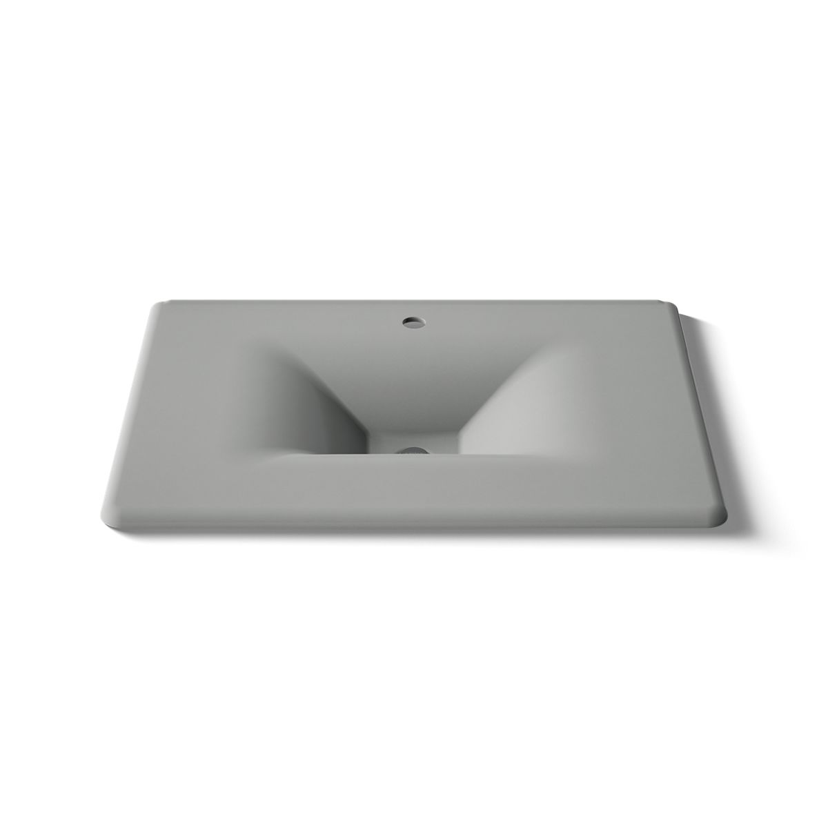 KOHLER Iron/Impressions 31" Enameled cast iron vanity top with integrated rectangular sink