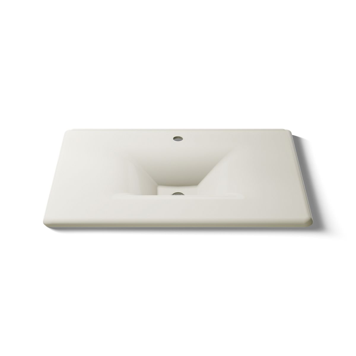 KOHLER Iron/Impressions 31" Enameled cast iron vanity top with integrated rectangular sink