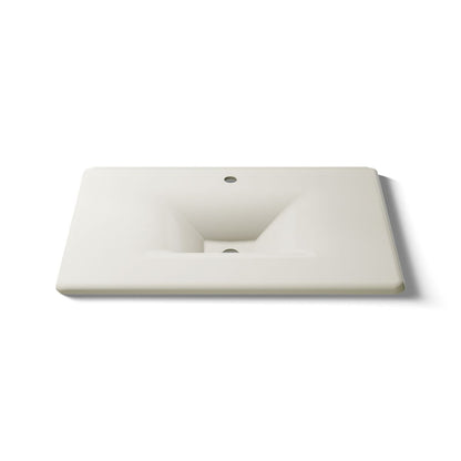 KOHLER Iron/Impressions 31" Enameled cast iron vanity top with integrated rectangular sink