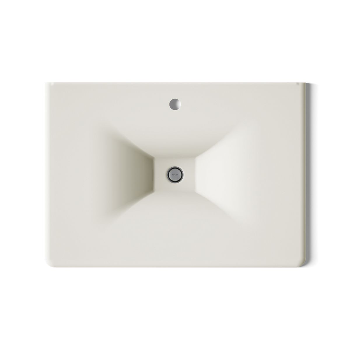 KOHLER Iron/Impressions 31" Enameled cast iron vanity top with integrated rectangular sink
