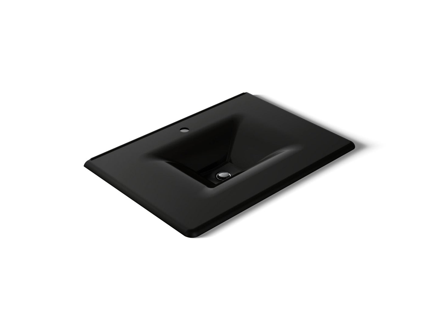 KOHLER Iron/Impressions 31" Enameled cast iron vanity top with integrated rectangular sink