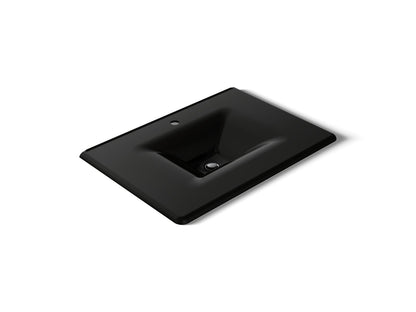 KOHLER Iron/Impressions 31" Enameled cast iron vanity top with integrated rectangular sink